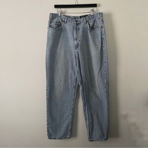 Eddie Bauer Vintage 90s Light Wash Relaxed Fit Denim Jeans Size 38x32 Tall